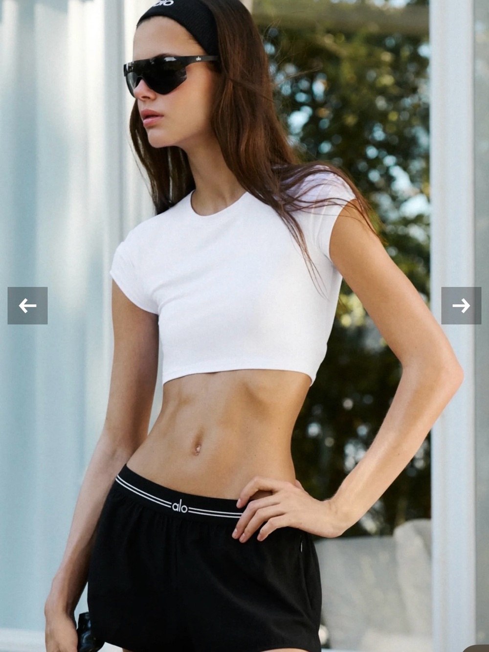 Alo Yoga Finesse Crop Top
